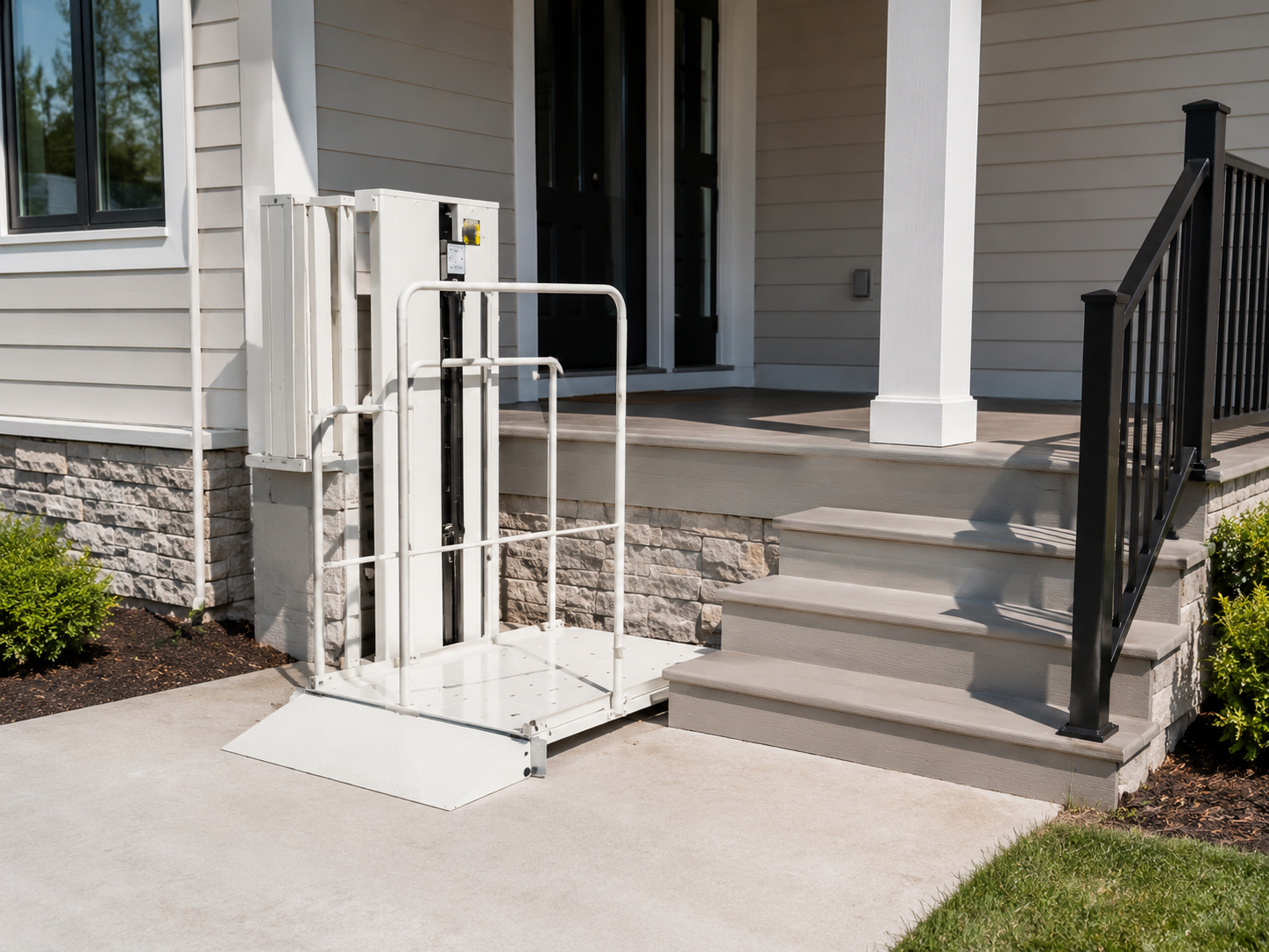 Vertical platform lift and wheelchair lift — ADA compliant home accessibility solution